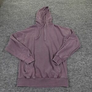 Gymshark Power Washed Hoodie Men's‎ Small Purple Oversized Fit Pullover Logo